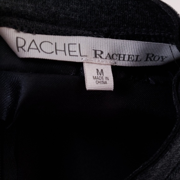 Rachel Roy Women's Sleeveless Square Neck Crop Top Black Size Medium